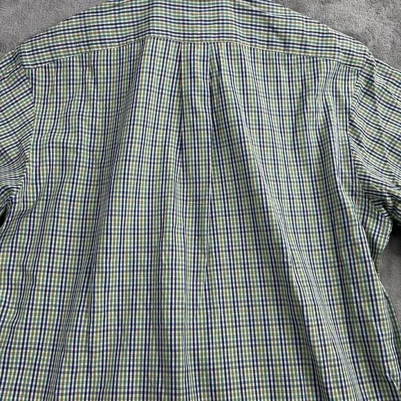 BERGDORF GOODMAN Shirt Mens Small Plaid Long Sleeve Button Up Casual Preppy - Picture 10 of 10